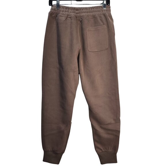 NWT | Men's Brown Jogger Sweatpants Detailed Seams Cuffed | Small - Picture 2 of 5